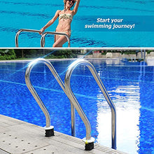 Etsuosy Pool Ladder, 304 Stainless Steel, Silver, 3-Step Inground Pool Handrail with 250 lbs Weight Capacity