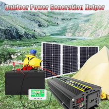HFZJYSHN Portable Solar Power kit with 50A Charge Controller and 800W Inverter for Campervan Home RV Shed Motorhome Boat Tent Car Trailer,50W(75W)