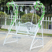 KYTGFH Garden Porch Swing Garden Swing Chair Wrought Iron Hanging Basket Rocking Chair Suitable for Outdoor Balcony(A)