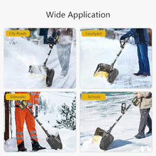 Handheld Electric Snow Shovel with Battery and Charger, Efficient Snow Removal, Retractable Snow Thrower for Driveway Winter Snow Removal(Two Batteries)