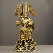 FENGSHUI-CAISHEN Guan Yu Statue Brass 27 Inch
