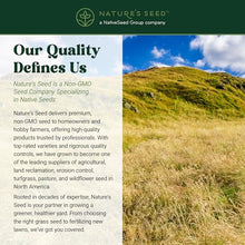 Nature’s Seed Native Fine Fescue Grass Seed Mix Blend, Shade and Drought Tolerant, Cool-Season, for Lawn, Home Garden, Yard, Meadow Landscape, 5 Lbs
