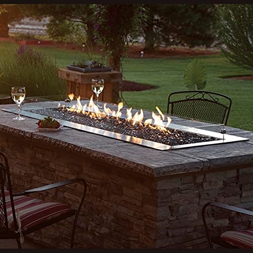Empire OL48TP18N 48 in. Natural Gas Manual Multicolor LED Lighting Fire Pit