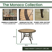 Hanover Monaco 7-Piece Outdoor Patio High-Dining Set Tan