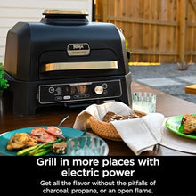 Ninja Woodfire ProConnect Premium XL Outdoor Grill & Smoker, Black & Gold