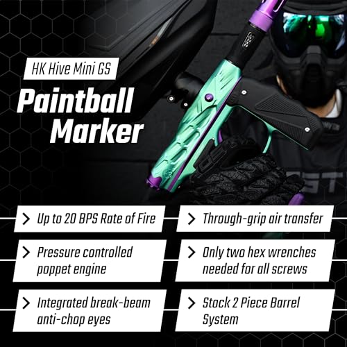 Generic HK Army Empire Mini GS Electronic Paintball Marker Teal/Purple