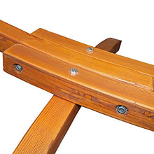 Sunnydaze Curved Wooden Hammock Stand for Outside, Heavy Duty, Large