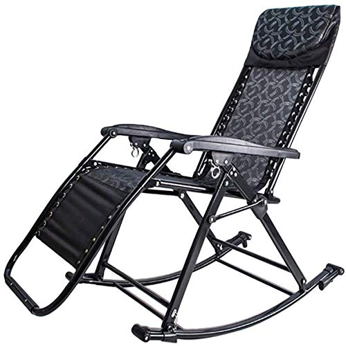 IIPOSAQQ Heavy Duty Zero Chairs | Garden Outdoor Patio Sun Loungers | Folding Reclining Chairs | Lounger Deck Chairs Beach Chairs Home Office Beach Chair