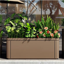 KHUTRW3D Outdoor Outdoor Landscape Planter Trough Commercial Display Flower Pot Flower Box