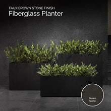 COSAPOTS Semplito Large Fiberglass Planter, Long Rectangular Indoor/Outdoor