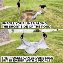 Lifeguard 10 ft. x 20 ft. EPDM Pond Liner – 60-Mil Rubber