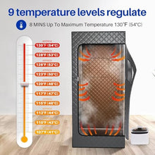 DKDZZXHUS Portable Home Indoor Sauna Relaxation Chair with 2.6L Steam Generator Remote Control Chair, Suitable for Home Use