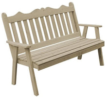 Furniture Barn USA Pine 4' Royal English Garden Bench, Unfinished