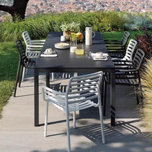 JOSOGO Aluminum Alloy Outdoor Tables and Chairs - Villa Courtyard Garden Patio Square Table for The Room(G)