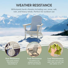 WestinTrends Malibu Malibu Outdoor Folding Poly Adirondack Chair (Set of 8), Sand