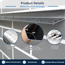 ERRULAN Wall Drip Edge Trim, Rainwater Diverter for Tile Exterior