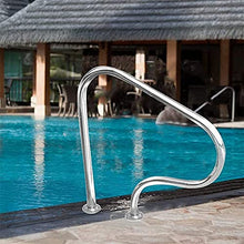 Stainless Steel Swimming Pool Hand Rail Pool Stair Rail Safety Handle Pool Grab Ladder for Elderly and Kids 250Lbs Load Capacity 1.2Mm (1.0Mm) (1.2mm)