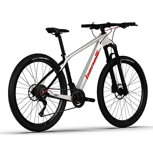 Benelli Bike 29'' Carbon Mountain Bike 18 Speed Disc Brake Yellow Black