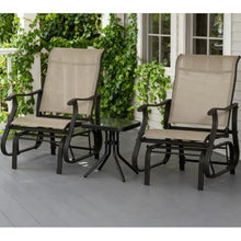 Cvqza Chairs Set, Comfortable Outdoor Gliding Chairs Set for Relaxing, Ideal for Patio, Bistro Dining, Perfect for Families and Entertaining