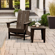 DuroGreen Aria Adirondack Chairs Set of 4 Oversized All-Weather Brazilian Walnut