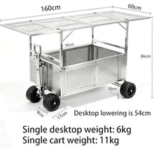 180l Carts with Wheels,Can Bear 551lbs Wagons Carts Foldable,Utility Cart,