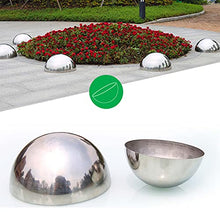 RT-OSXE Reflective Garden Gazing Balls, 10pcs Hollow Polished Mirror Reflection Hemisphere, Shiny Pond Floating Sphere for Outdoor Indoor Garden Decoration (Color : Silver, Size : 300mm/11.8in)