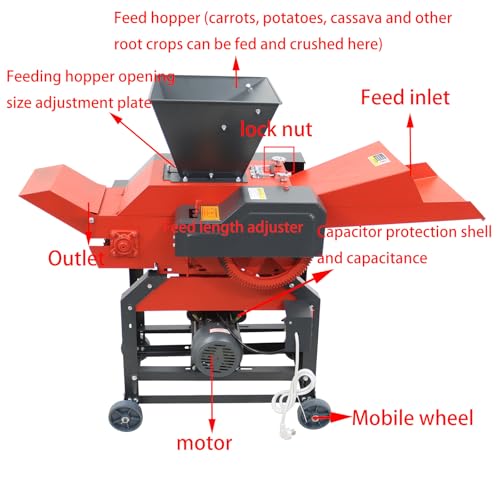 INTSUPERMAI 4-Blade Integrated Grass Cutter Machine Red