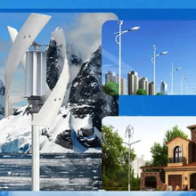 HYZHANHONG Vertical Axis 16000W Wind Turbine Generator, 12V-220V Portable Wind Power Turbine Generator Kit with Charge Controller Silent Windmill for Homes, Farms,12V ﻿,White,220V