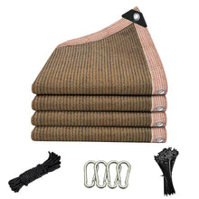 PIPRE 90% Sun Shade Cloth with Grommets, 40' X 50' Pergola Shade Cover Canopy, Mesh Sun Screens for Patio, Outdoor, Garden, Backyard, Coffee