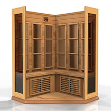 MAXXUS FAR Infrared Carbon Corner Cedar Sauna Red