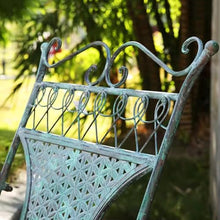 TBLOTYD Vintage Cast Iron Rocking Chair with Armrests - Outdoor Patio Rocker, Ideal for Garden, Lawn, Camping, Wedding Decor, and Backyard Parties