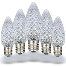 Novelty Lights 250CT C9 LED Faceted Ultra Bright Dimmable Outdoor Christmas Light Replacement Bulbs Decorative LED Christmas Lights, Pure White