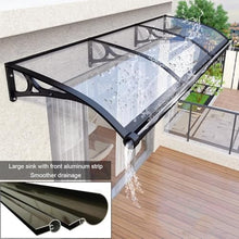 GJMDCMA Outdoor Door Canopy, Rain Shelter Awning, Porch Entry Shade, Sun & Snow Protection, Weather-Resistant Roof Overhang, 60x340 cm, Durable Exterior