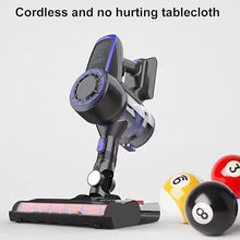NYTFHMS Cordless Billiard Table Vacuum Cleaner, Powerful Suction 300W, 20Kpa, 2-Speed Adjustable Cloth Brush for Pool and Snooker Tables, Detachable Battery