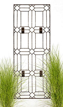 H Potter Diamond Garden Trellis 69" H, Wall Mounted Heavy Duty Iron