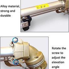 Farm Irrigation Spray Gun, Impulse Impact Water Sprinkler, 16°-46° Elevation Angle Adjustment, 360° Rotary Large-Area Watering Spray, Spray Distance 48-78m, for Farms, Orchards