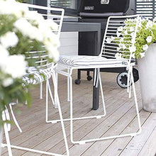 Iron Chair Dining Chair Armchair Office Chair Balcony Outdoor Home Studio Kitchen Breakfast Bar Stool Black/White (Color : Black) Colour:White (Color : White)