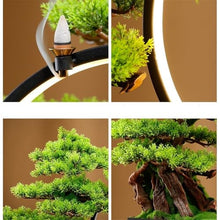 YXIANG56Q Fake Plants Artificial Bonsai Tree with Lights Circle Office Entrance Creative Decoration Bonsai Fake Tree Bonsai Tree