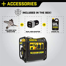 Champion 4250-Watt Dual Fuel Portable Open Frame Inverter Generator, CARB