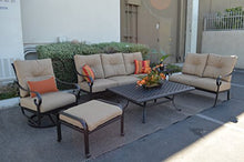 Patio Land Santa Anita Outdoor Patio 6pc Seating Group Dark Bronze
