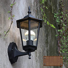 Lamp Post Lights Outdoor,Table Lamps Lights Victorian Retro Outdoor with Waterproof Function Outdoor Lighting Garden lamp American Balcony Stair Exterior E27 Size: 20X37 cm A++