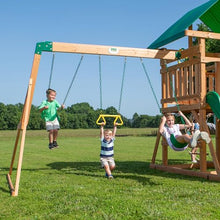 Backyard Discovery Mount McKinley Cedar Swing Set Light Brown