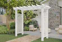 Vita Fairfield Grande Vinyl Arbor 111"x86" White