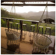 AFPSDLFJDLS Outdoor Hammock Chair Bohemia Hanging Indoor Balcony Garden Home Swing