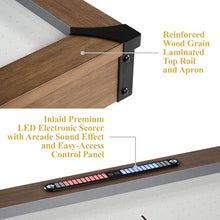 Barrington Billiards Urban 7' Air Hockey Table with Pusher & Puck Set Brown/Gray