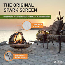 Good Directions 36" Fire Pit Spark Screen with Lifter Tool, Heavy Duty, Hinged for Easy Access