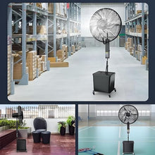 USZWBY High-Velocity Outdoor Misting Fan - 30" Oscillating Spray Fan with 42L Water Tank, 3 Speed Settings, 90° Oscillation for Patio & Porch Cooling - Commercial Industrial Floor Fan (750Mm/30In)