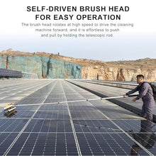 ZGLINMZ 7.5 m/25 ft Electric Solar Panel Washing Tools,for Mountain Solar Power Stations,Commercial Automatic Photovoltaic Panel Cleaning Machine,Strip-Supply