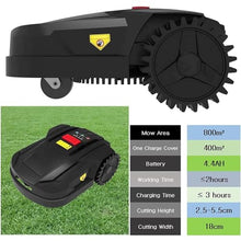 JOMRTS Robot Lawn Mower for Small Lawn Updated with 4.4 Ah Lithium Battery, Multi-Colored