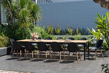 Amazonia Patio Poryt 13-Piece Dining Set Certified Teak Outdoor Black